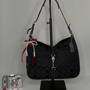 Coach Black Signature Shoulder Bag